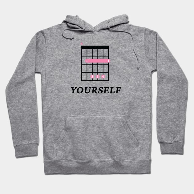 B Yourself B Guitar Chord Tab Light Theme Hoodie by nightsworthy